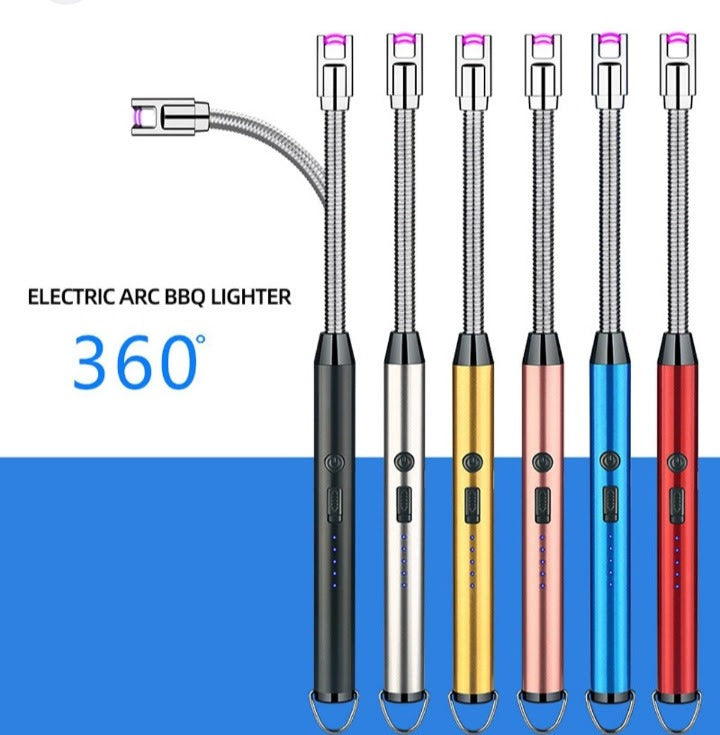 USB Rechargeable Electric Arc Lighter – Windproof & Flameless