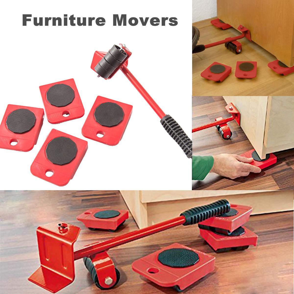 Furniture Lifter Mover Tool Set Furniture Lifting Wheels (5PCS)