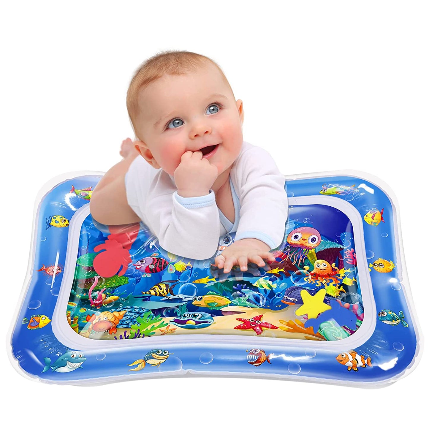 Inflatable Tummy Time Mat, Premium Baby Water Play Mat for Infants and Toddlers for 3 to 24 Months