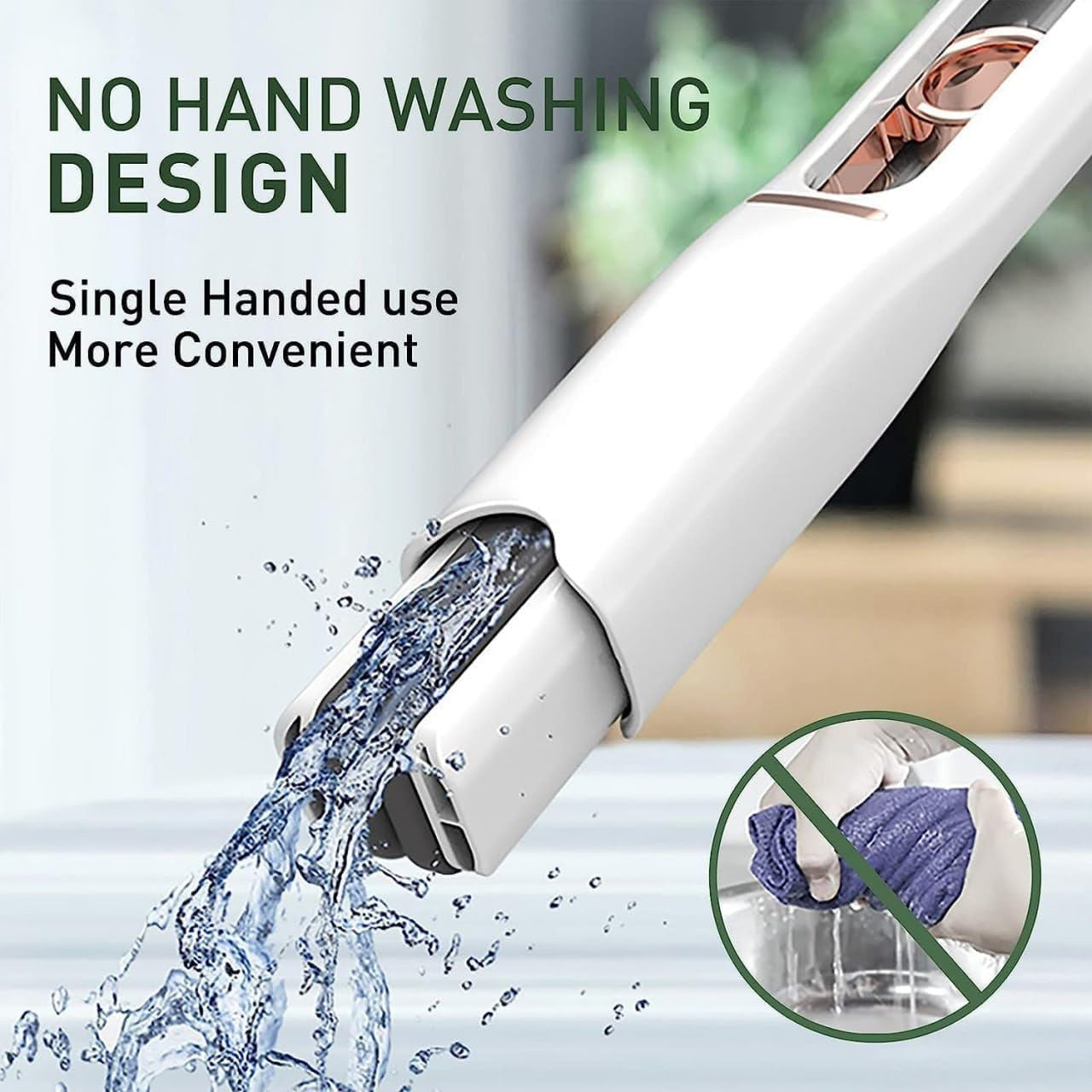 Portable Mini Squeeze Mop Folding Car Window Wall Cleaner