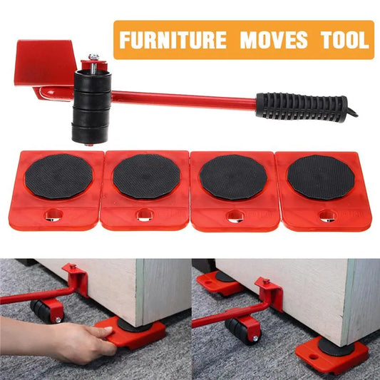 Furniture Lifter Mover Tool Set Furniture Lifting Wheels (5PCS)