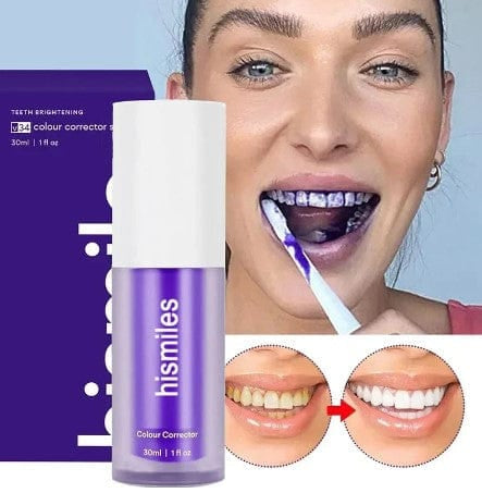 HiSmile v34 Color Corrector Purple Teeth Whitening Toothpaste