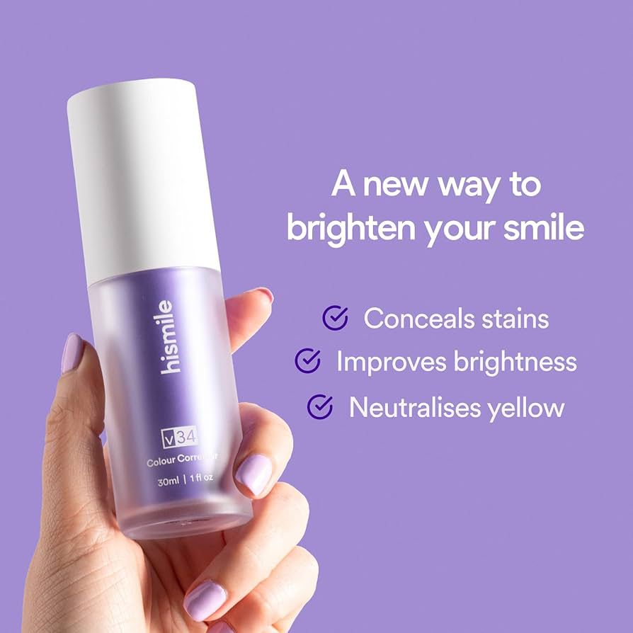 HiSmile v34 Color Corrector Purple Teeth Whitening Toothpaste