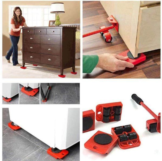 Furniture Lifter Mover Tool Set Furniture Lifting Wheels (5PCS)