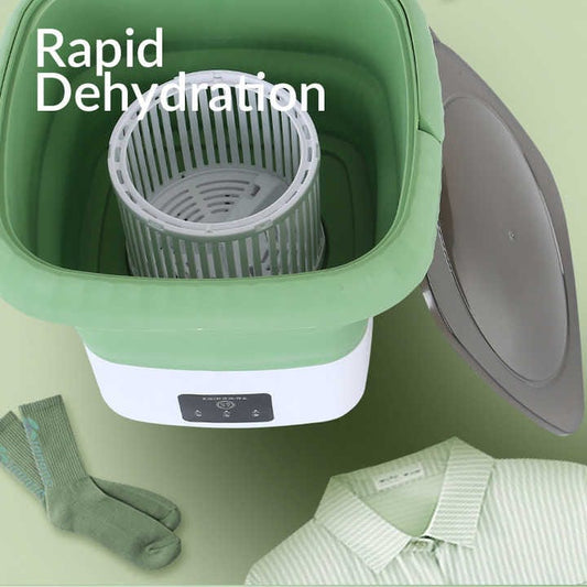 Portable Washing Machine 9L Capacity Small Washer Deep Cleaning Washer for Household Laundry Ties etc