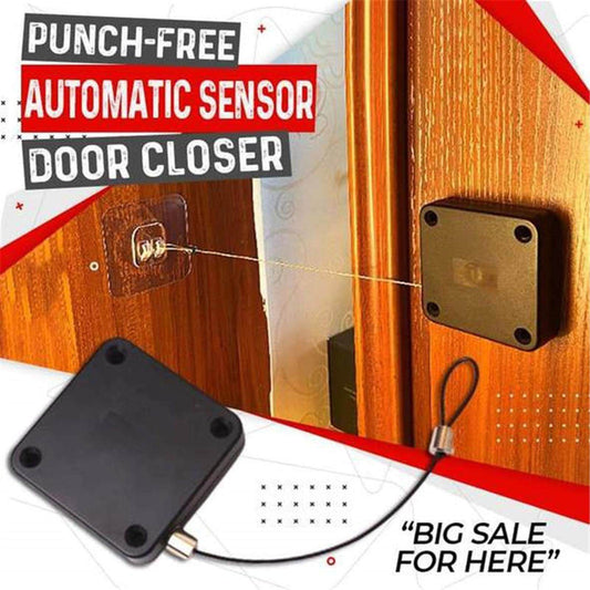 Punch Free Automatic Sensor Door Closer, Automatically Close For All Doors
